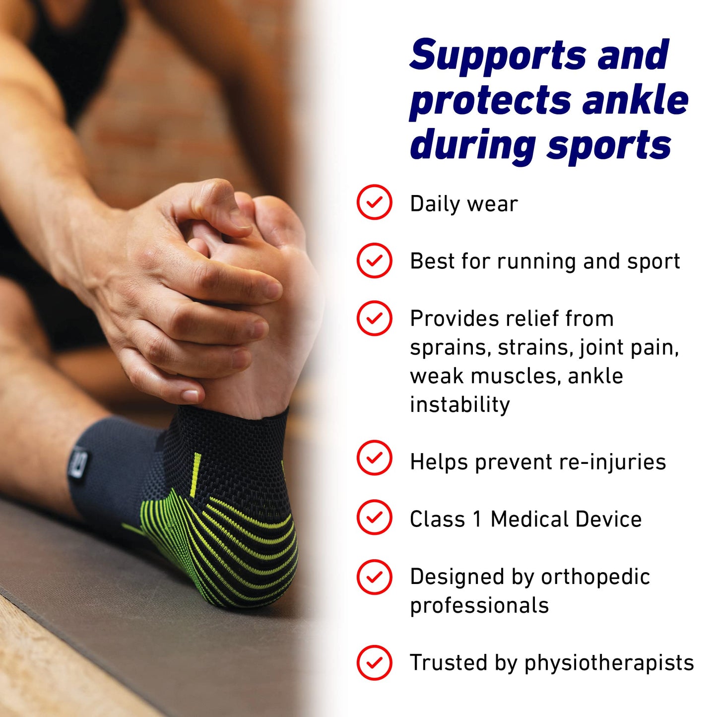 Neo-G Ankle Compression Sleeve Sports - M