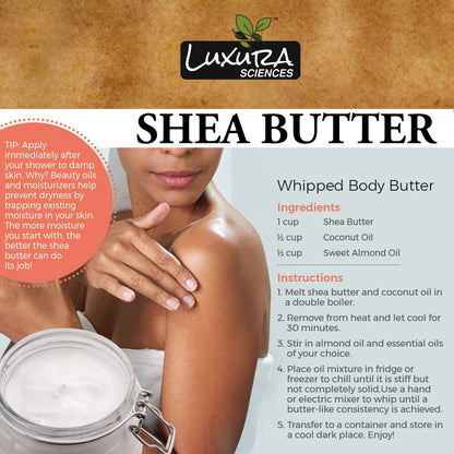Luxura Sciences African Shea Butter  7.05 Oz (200g)