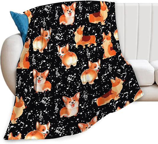 Corgi Blanket Super Soft