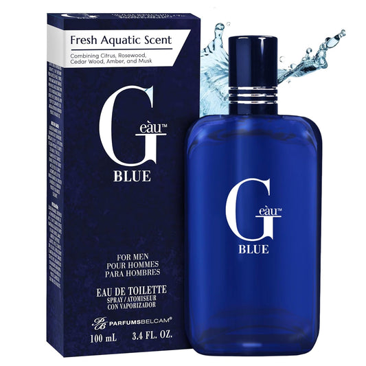 PB Parfums Belcam G Eau Blue Version of Acqua Di Gio Profondo Eau De Toilette Cologne for Men 3.4 Fl Oz **Damaged Box**