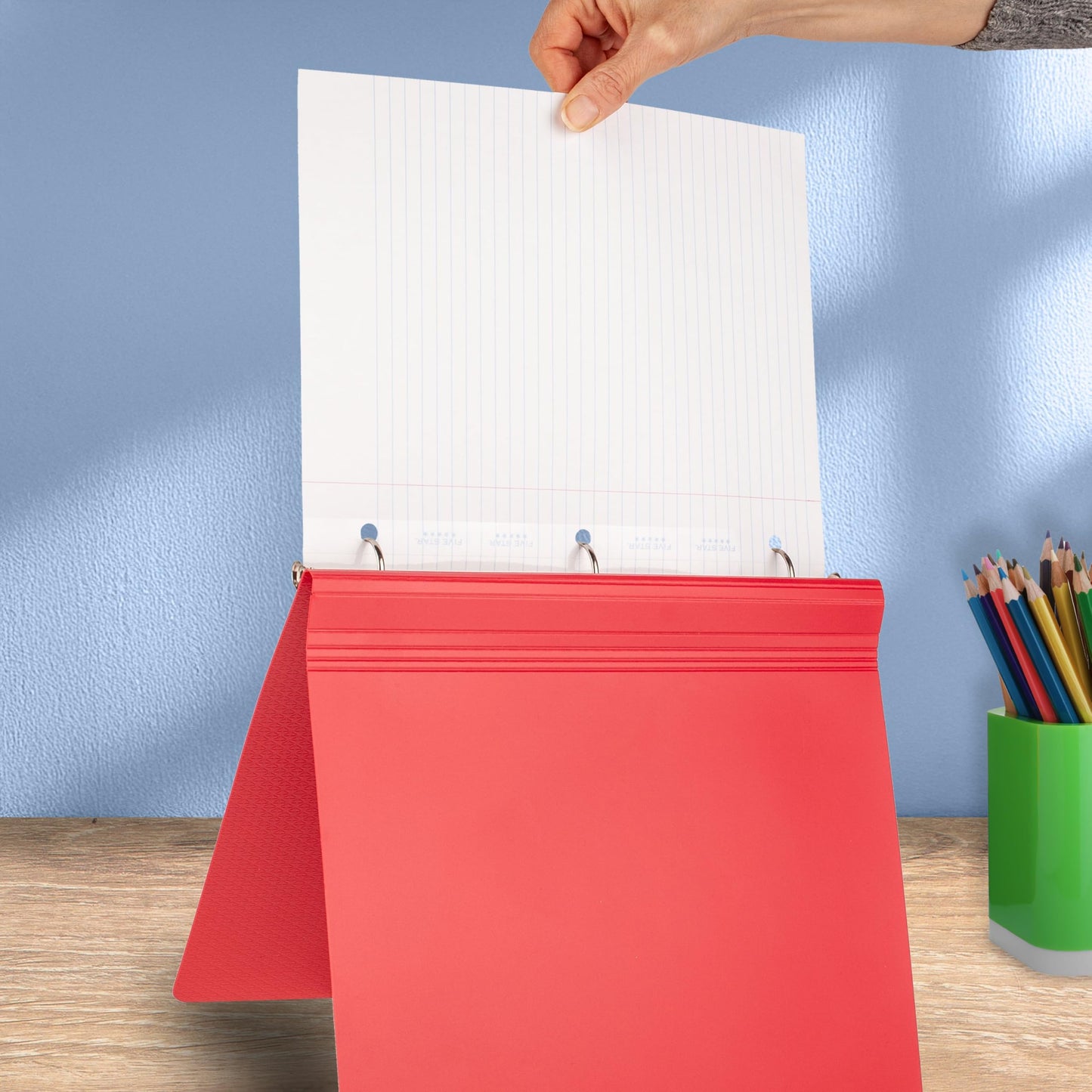 Five Star Loose Leaf Paper + Study App, College Ruled Filler Notebook Paper