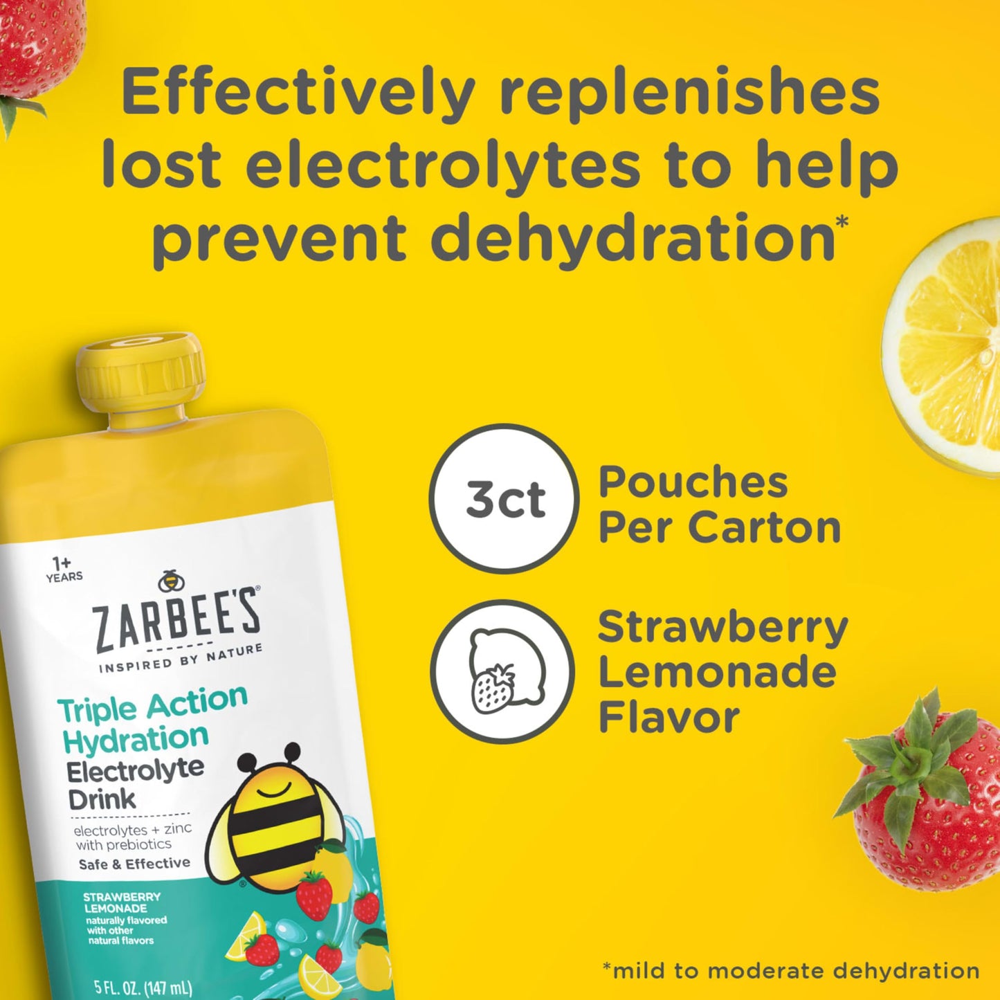 Zarbee's Kids Hydration Drink 3x5 fl oz