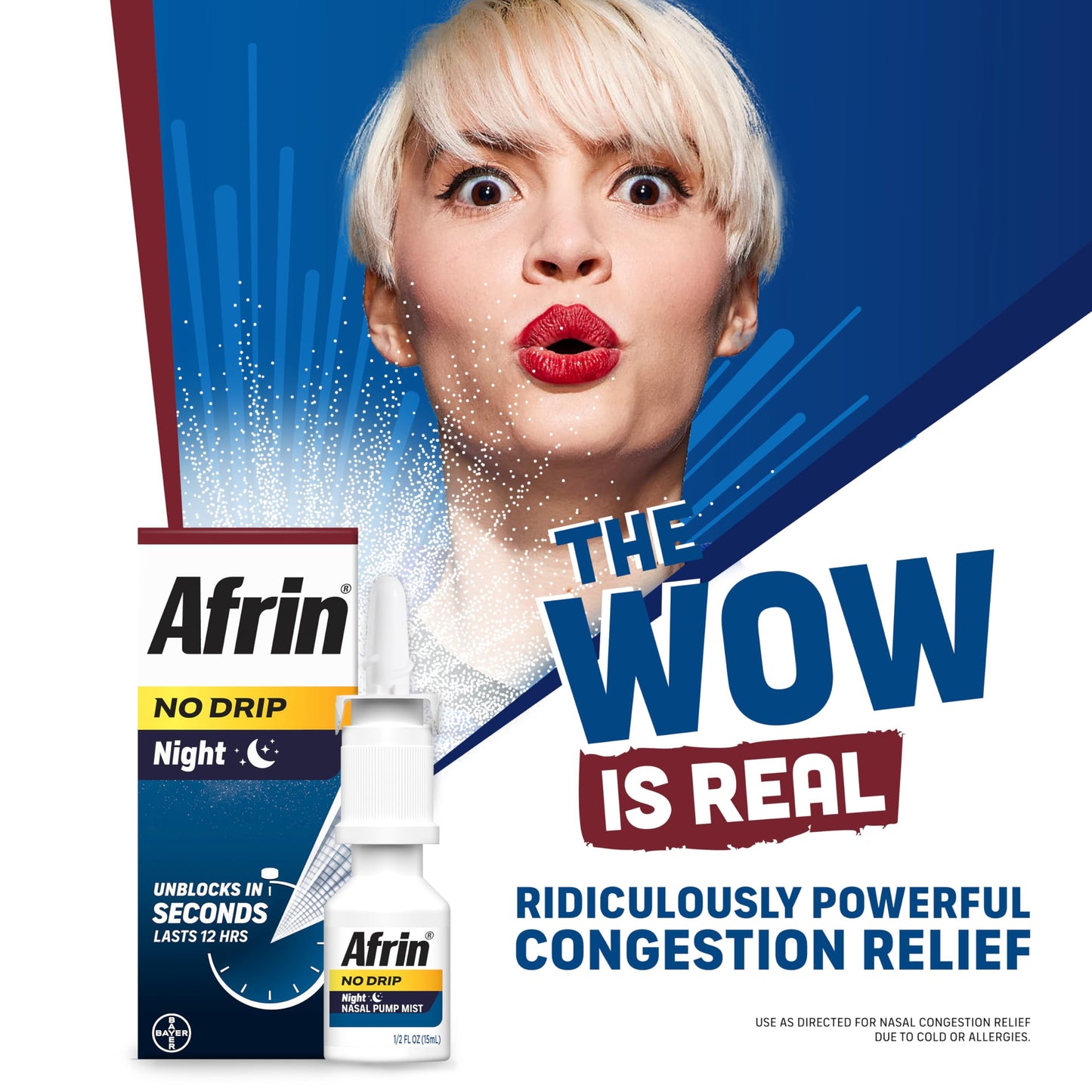 Afrin No Drip Nighttime Nasal Mist, Chamomile