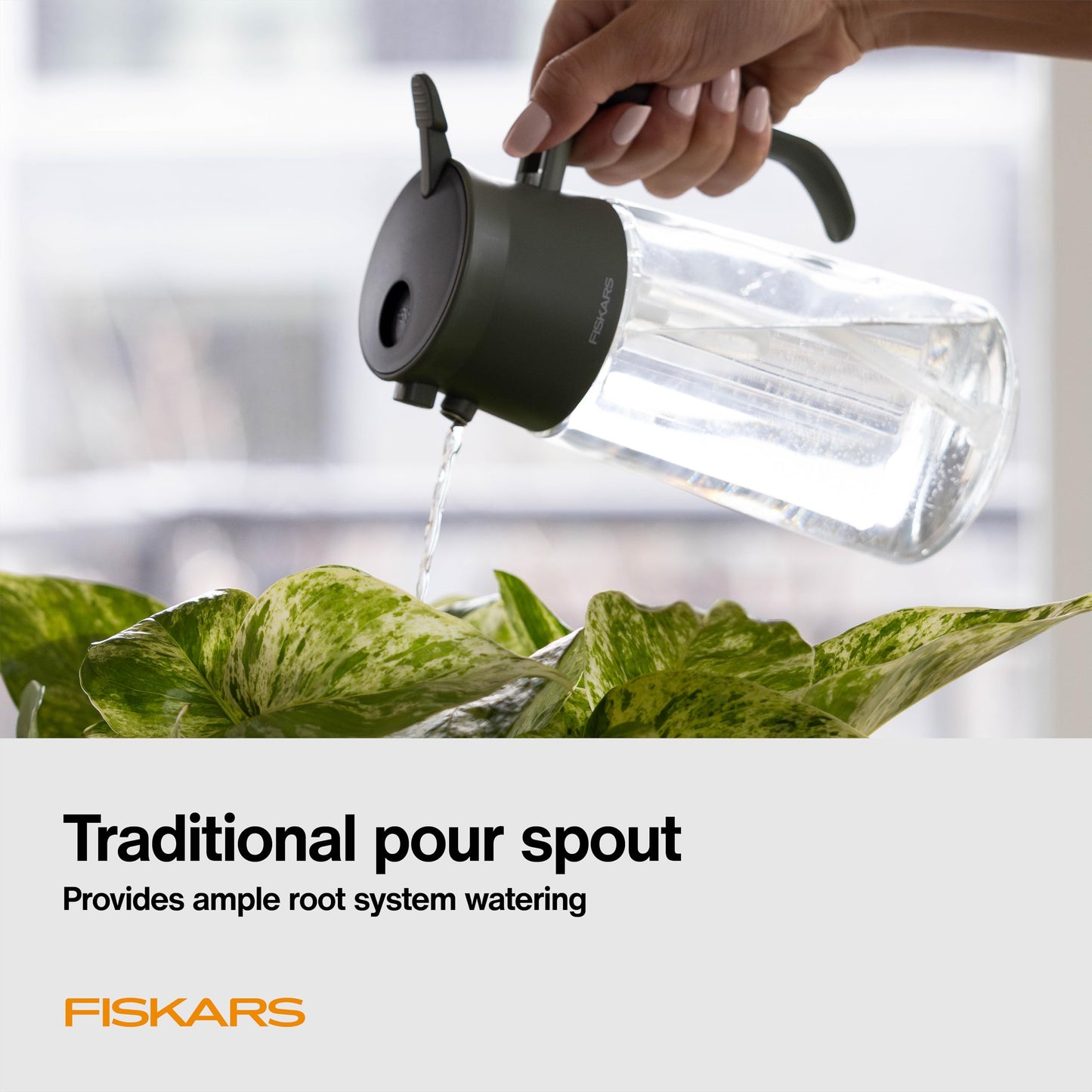 Fiskars 17oz 2-in-1 Mist & Pour Watering Can for Indoor Plants