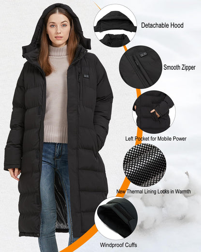 Size Large Women's Heated Jacket with Battery Pack