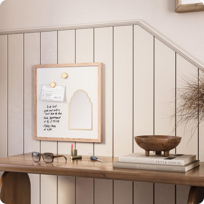 ]Magnetic Arch Gold Framed Locker Mirror