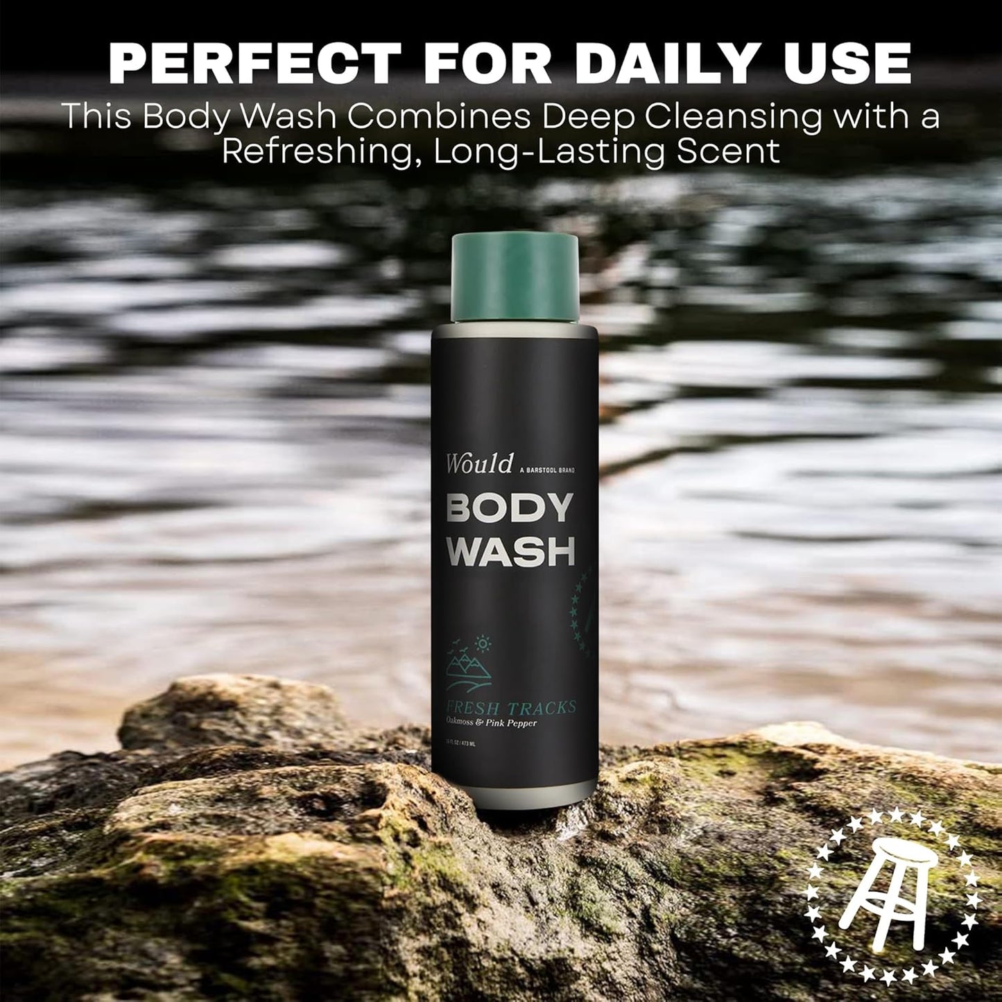 Would Men's Body Wash - 16.00 fl oz Moisturizing Dry Skin Formula - Oakmoss & Pink Pepper