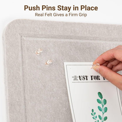 AKTOP Bulletin Board, 24" x 16" Foldable Felt Notice Pin Board