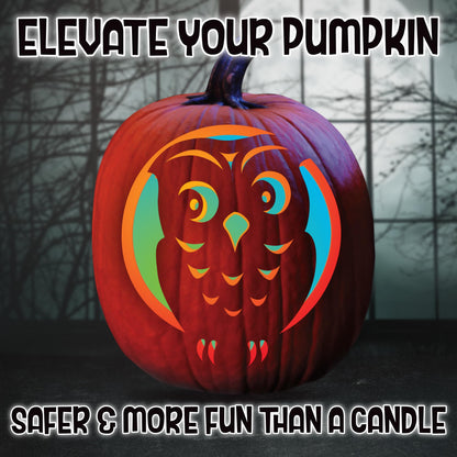 Pumpkin Masters Premium 3 in 1 Pumpkin Light – Versatile Pumpkin Lighting with White Strobe, Golden Glow, and Color Changing Effects, Batteries not Included