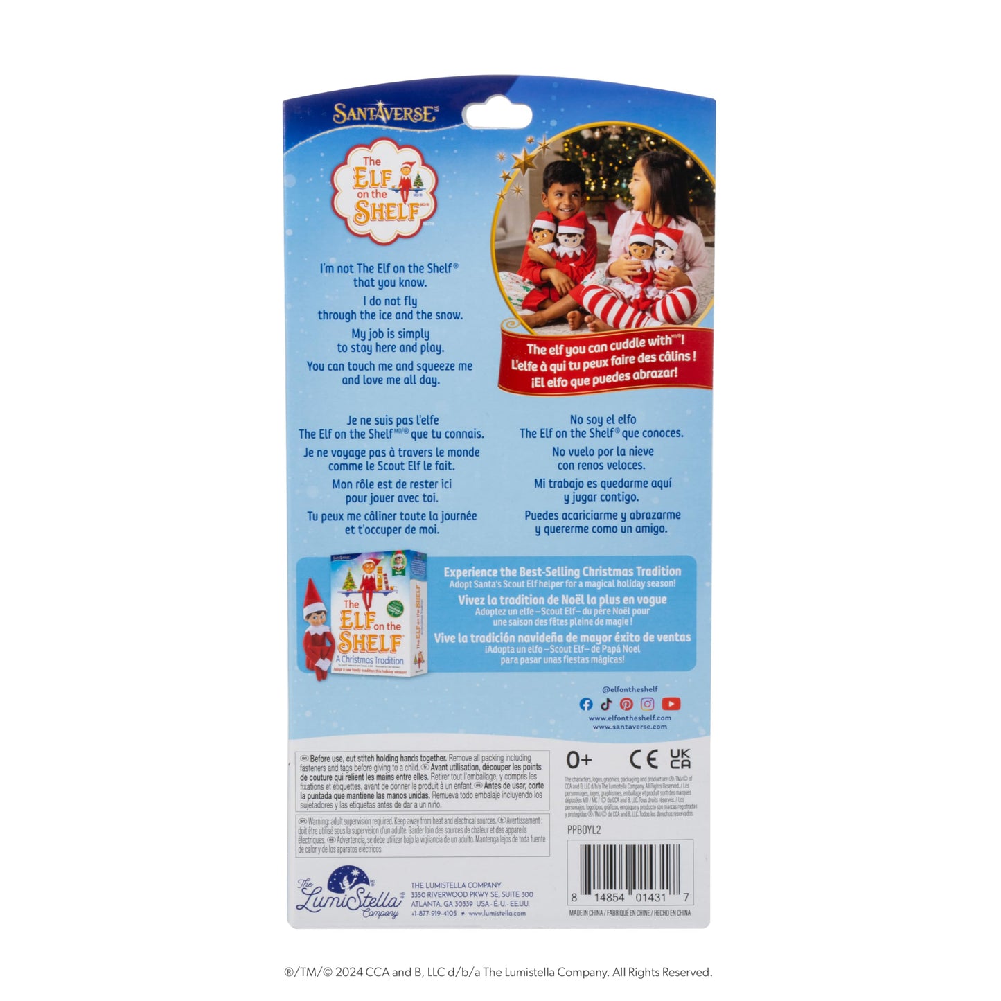 The Elf on the Shelf Plushee Pals Boy Light Tone Elf