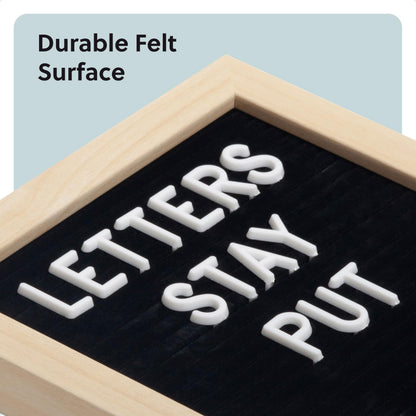 Magnetic Locker Letter Board, Black Felt, 8" x 6"
