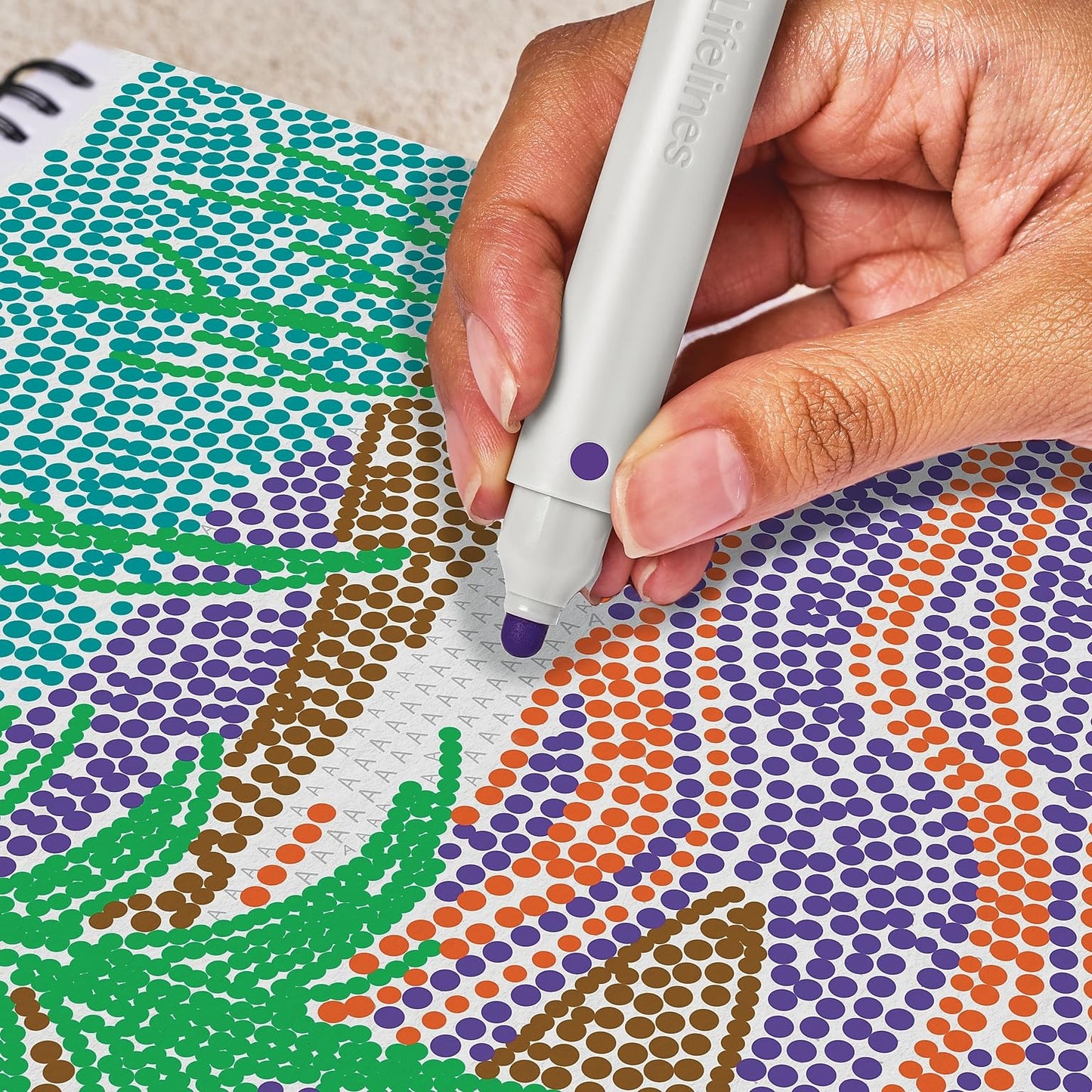 Lifelines Landscape Dots by LetterLifelines FlowArt
