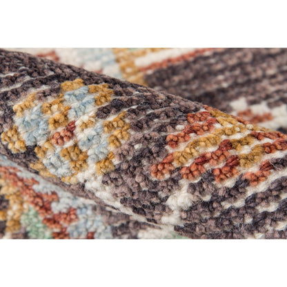 Momeni Ophelia Medallion Hand Knotted Brown Area Rug 5' X 8'