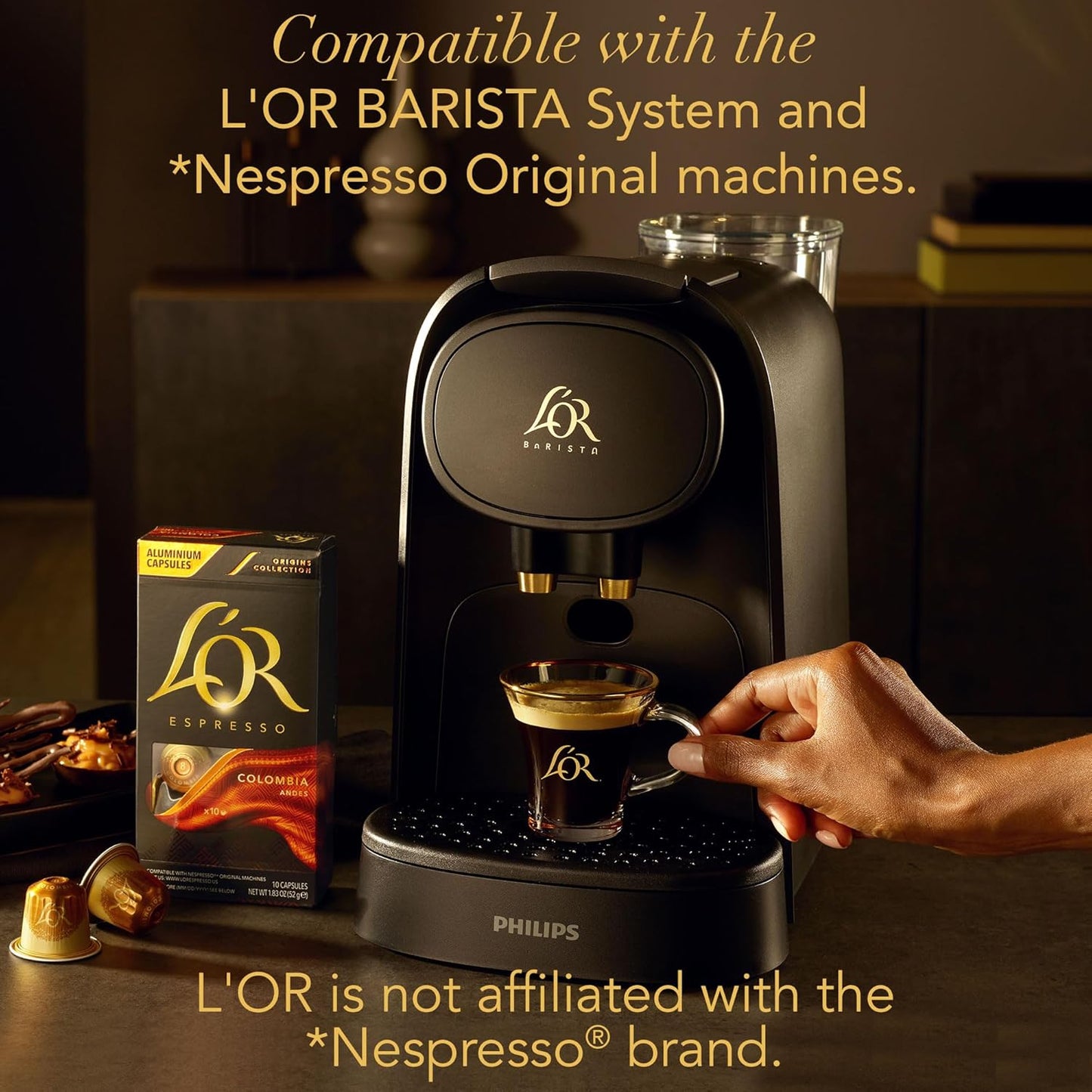 L'OR Espresso Capsules, 50 Count Mild Variety Pack, Single-Serve Aluminum Coffee Capsules Compatible with the L OR BARISTA System & *Nespresso Original Machines *Open Box* *Exp 11/30/25*