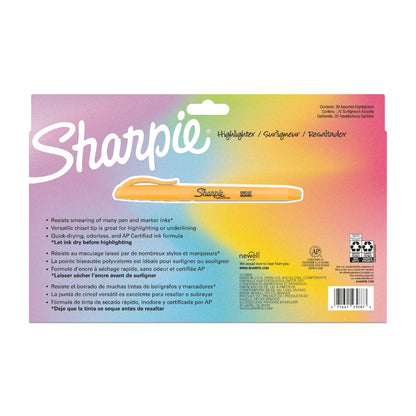 Sharpie Pocket Highlighters, Narrow Chisel Tip