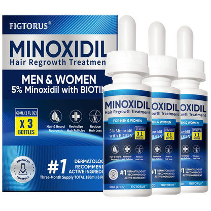 5% Minoxidil Hair Regrowth Treatment for Men & Women