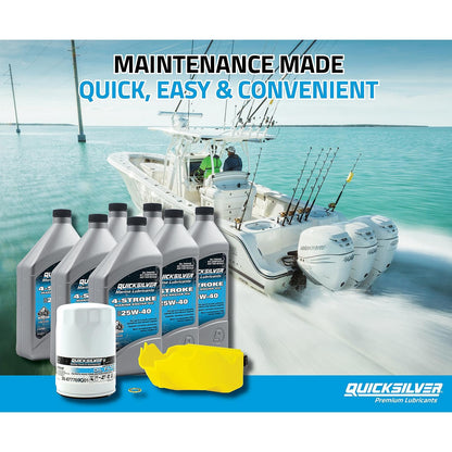 Quicksilver 25W-40 Oil Change Kit Mercury Verado Outboards