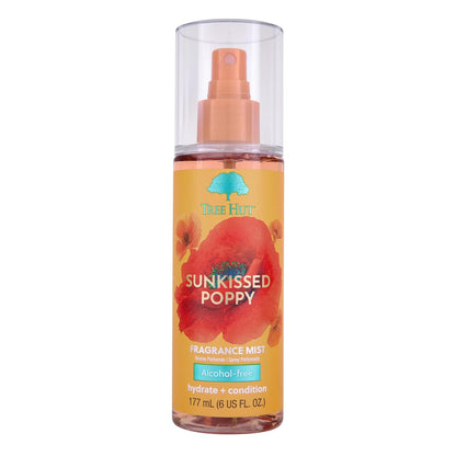 Tree Hut Sunkissed Poppy Fragrance Mist | Spritz On for a Refreshed Feel or Layer with Your Favorite Scents | Versatile Body Spray | 6 fl oz.