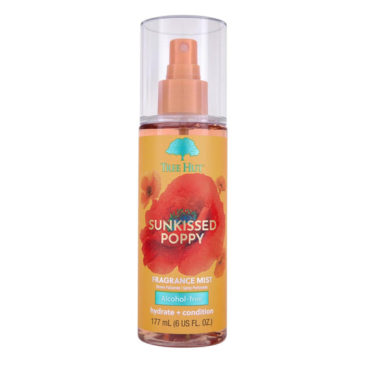 Tree Hut Sunkissed Poppy Fragrance Mist | Spritz On for a Refreshed Feel or Layer with Your Favorite Scents | Versatile Body Spray | 6 fl oz.