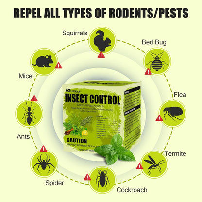 Rodent Repellent Pouches 8 Pcs Mice Repellent Indoor, Natural Peppermint Insect Deterrent Pouches