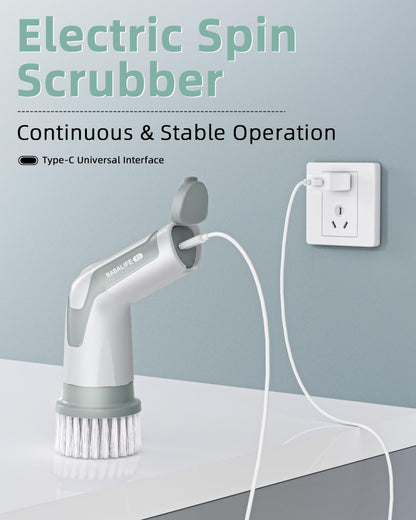 Electric Spin Scrubber (Gray)