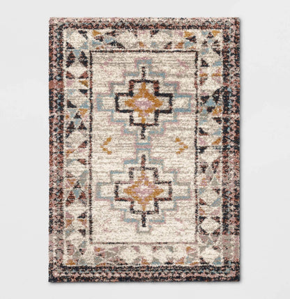 Opalhouse 5’ x 7’ Indoor Geometric Shag Woven Area Rug