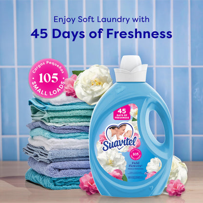 Suavitel Fabric Softener, Field Flowers -105oz