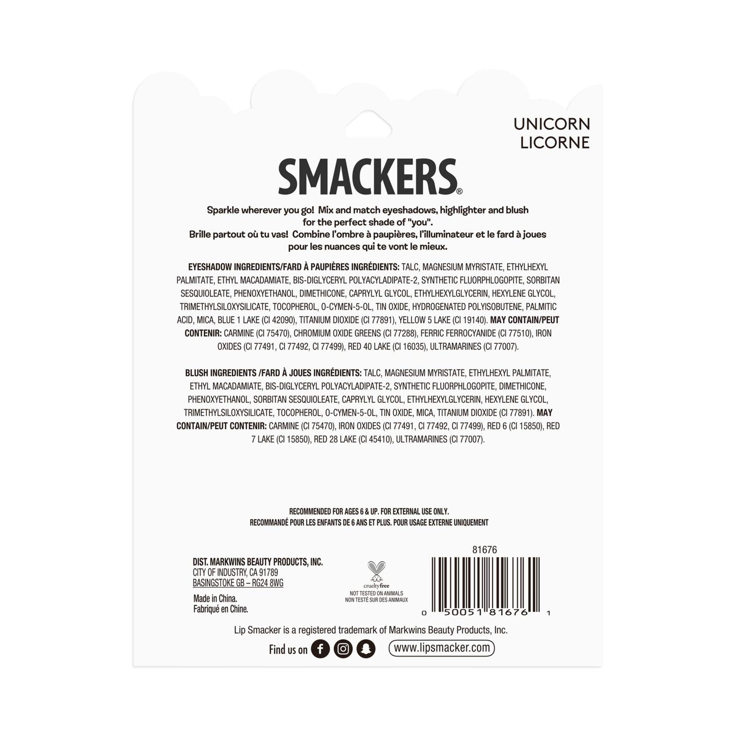 Lip Smacker Sparkle & Shine Eyeshadow Makeup Palette