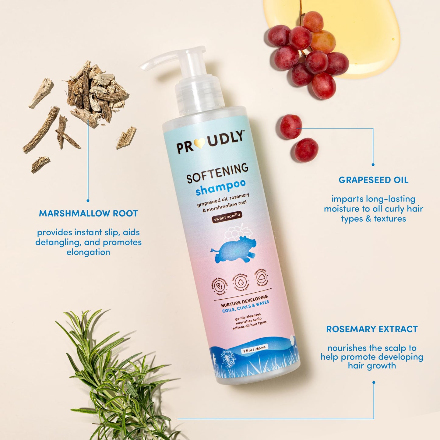 PROUDLY COMPANY Softening Shampoo - 9 Fl Oz