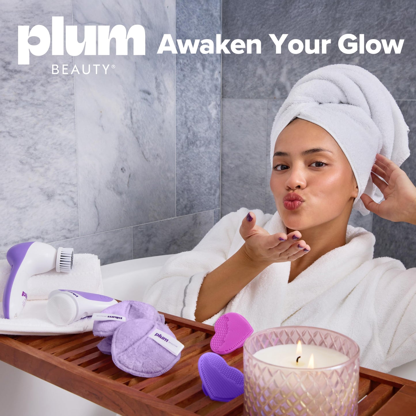 Plum Beauty Rose Quartz Facial Roller