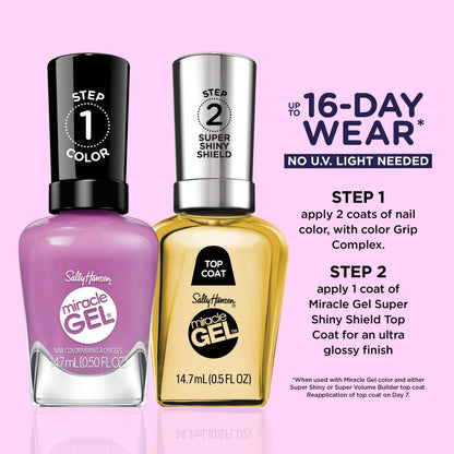 Miracle Gel Supercharged Pinks Nail Polish Unstop-purple