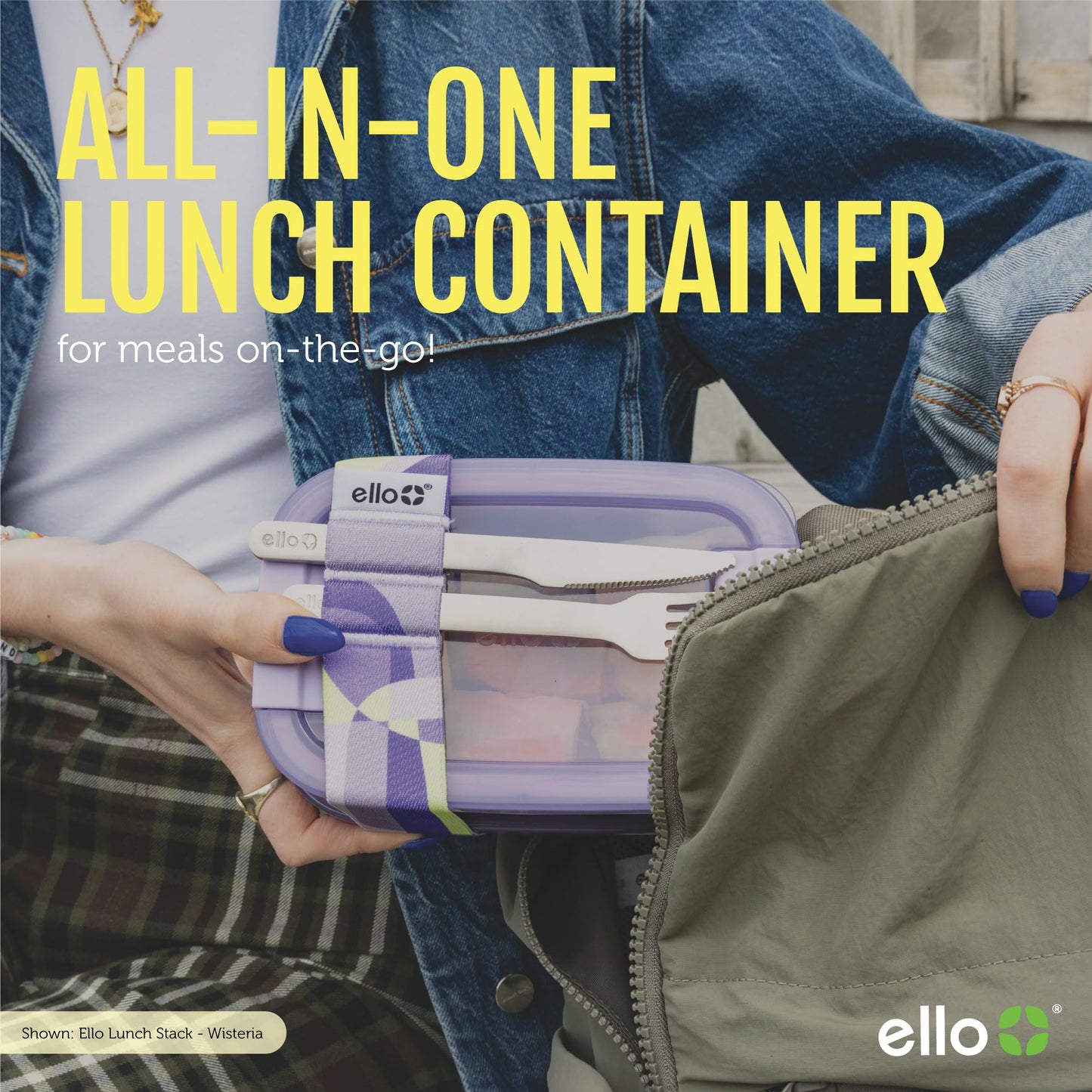 Ello Lunch Stack Bento Box, 2 Pack