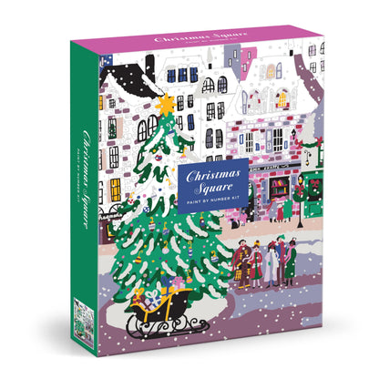 Galison Joy Laforme Christmas Square – Paint By Numbers Kit