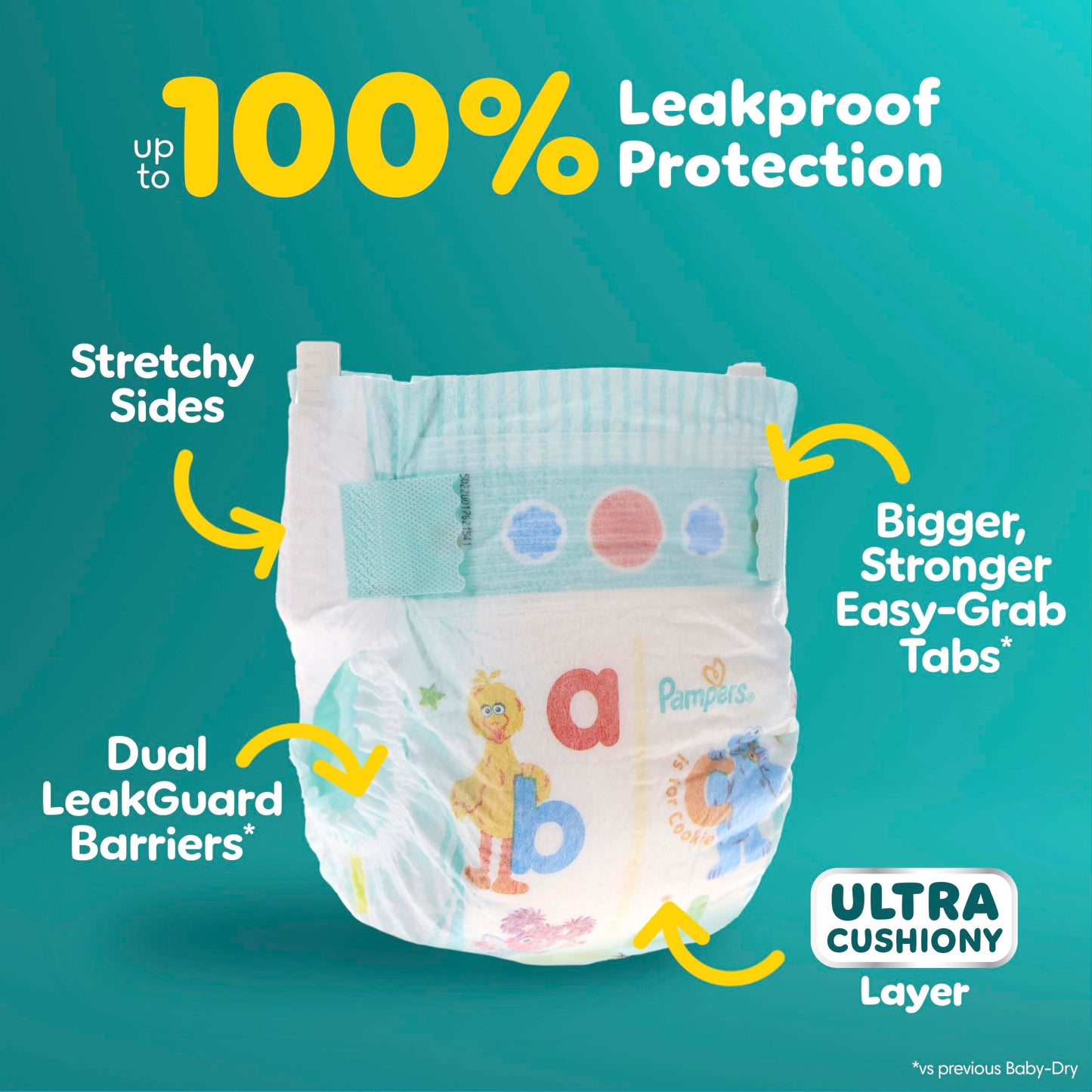Pampers Diapers - Size 7, 108 Count
