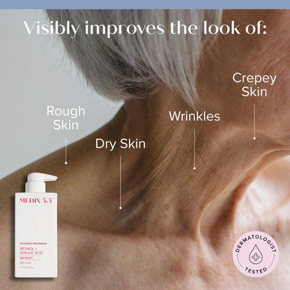 MEDIX Fragrance-Free Retinol Face & Body Moisturizer 15 oz