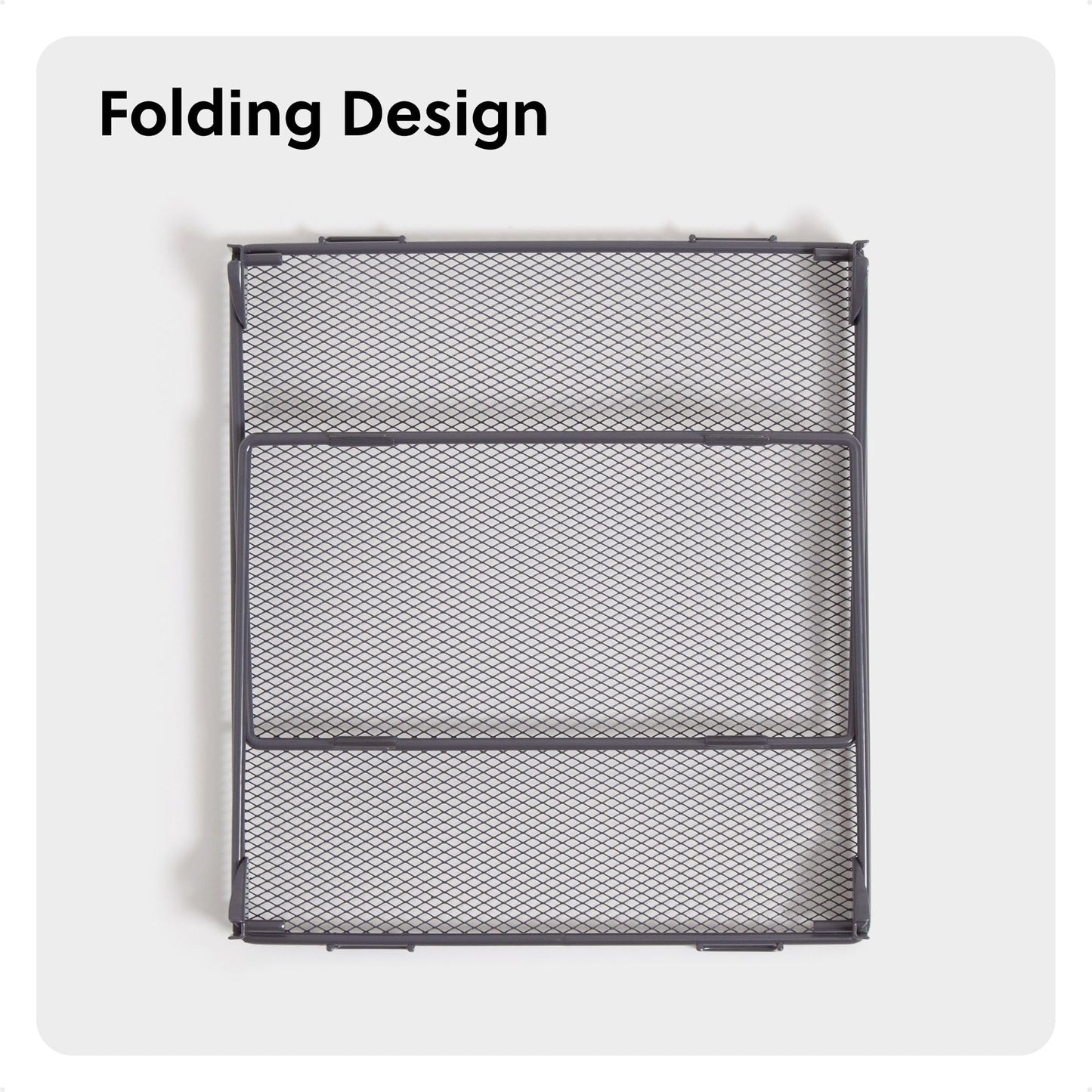 U Brands Mesh Locker Organizer Shelf, 11" x 10" x 8"