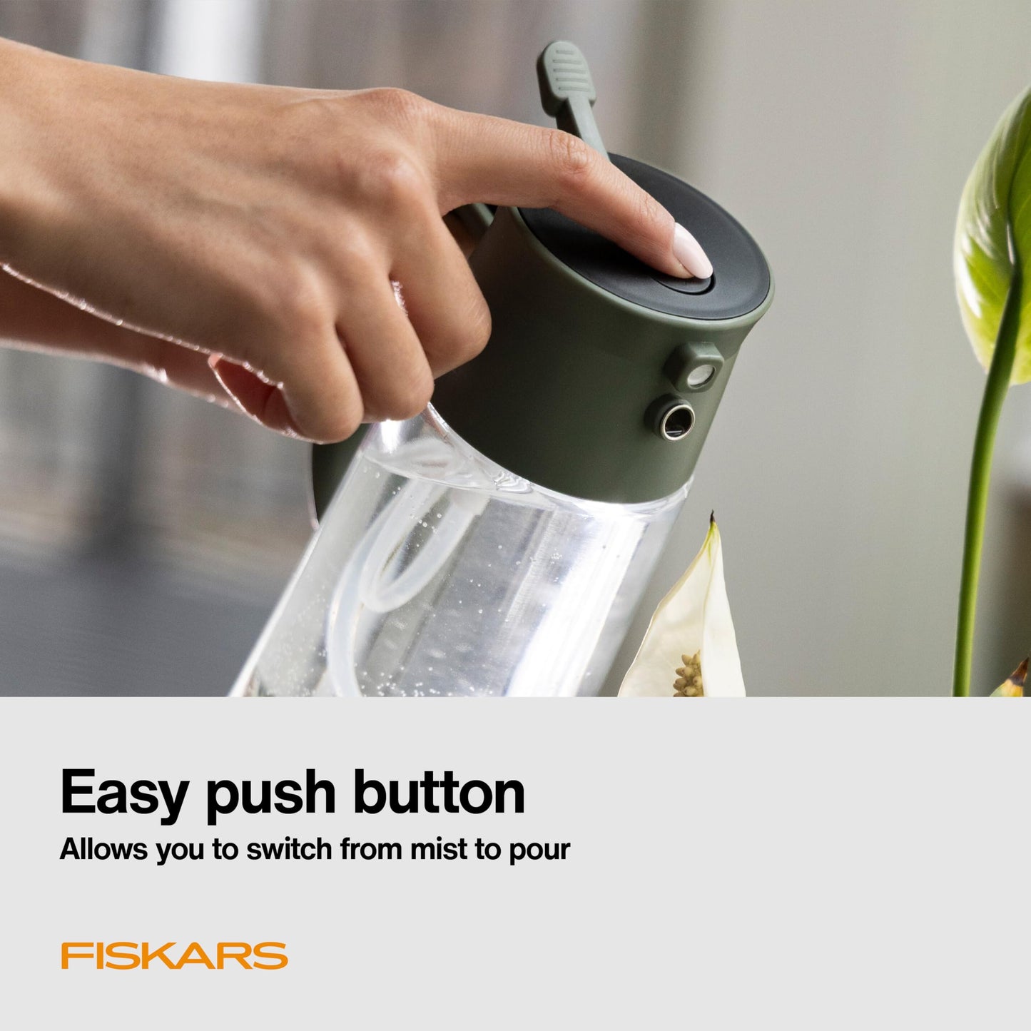 Fiskars 17oz 2-in-1 Mist & Pour Watering Can for Indoor Plants