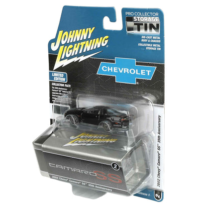 2002 Chevy Camaro SS 35th Anniversary Diecast with Collector Tin