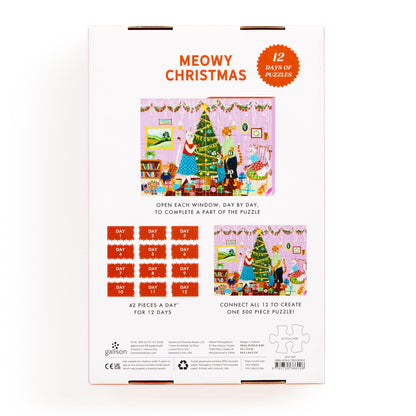 Galison Meowy Christmas 12 Days of Puzzles