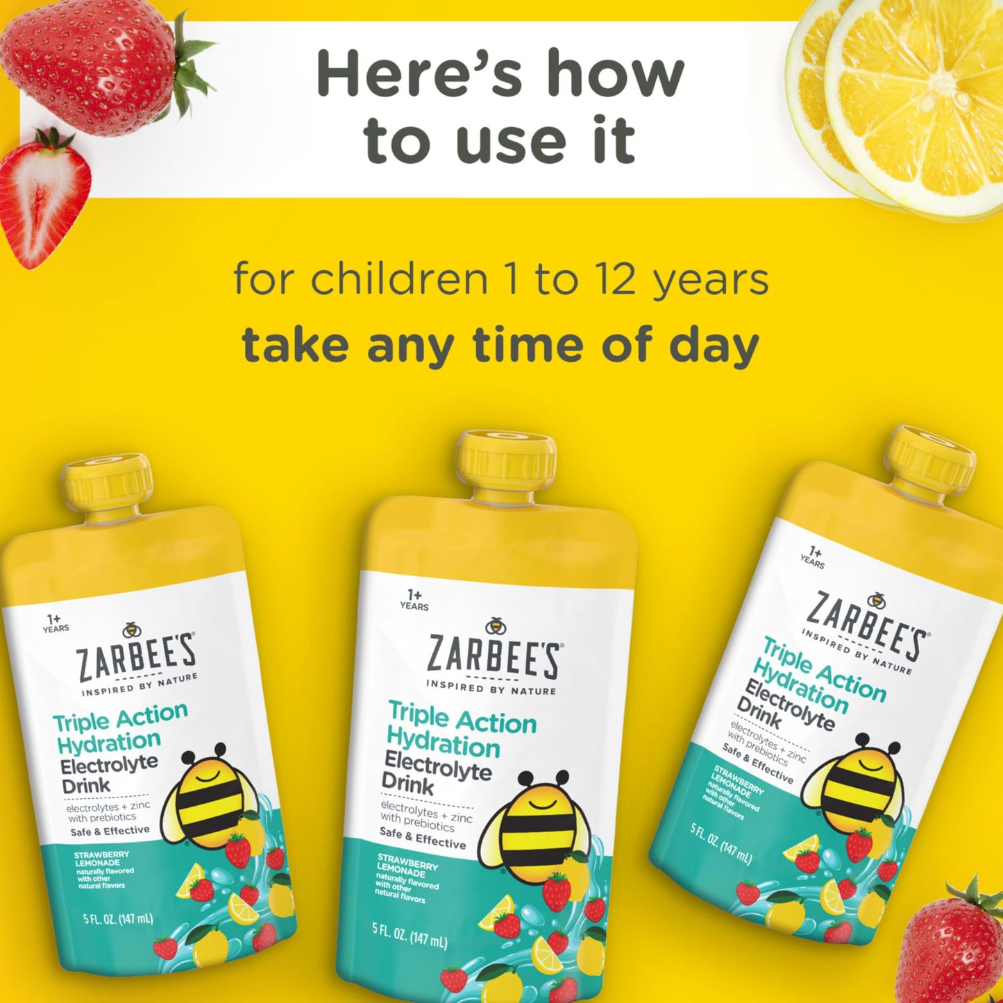 Zarbee's Kids Hydration Drink 3x5 fl oz
