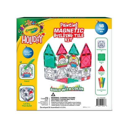 Crayola Magnetic Tiles, Gingerbread Doodle, Set of 24 Pieces