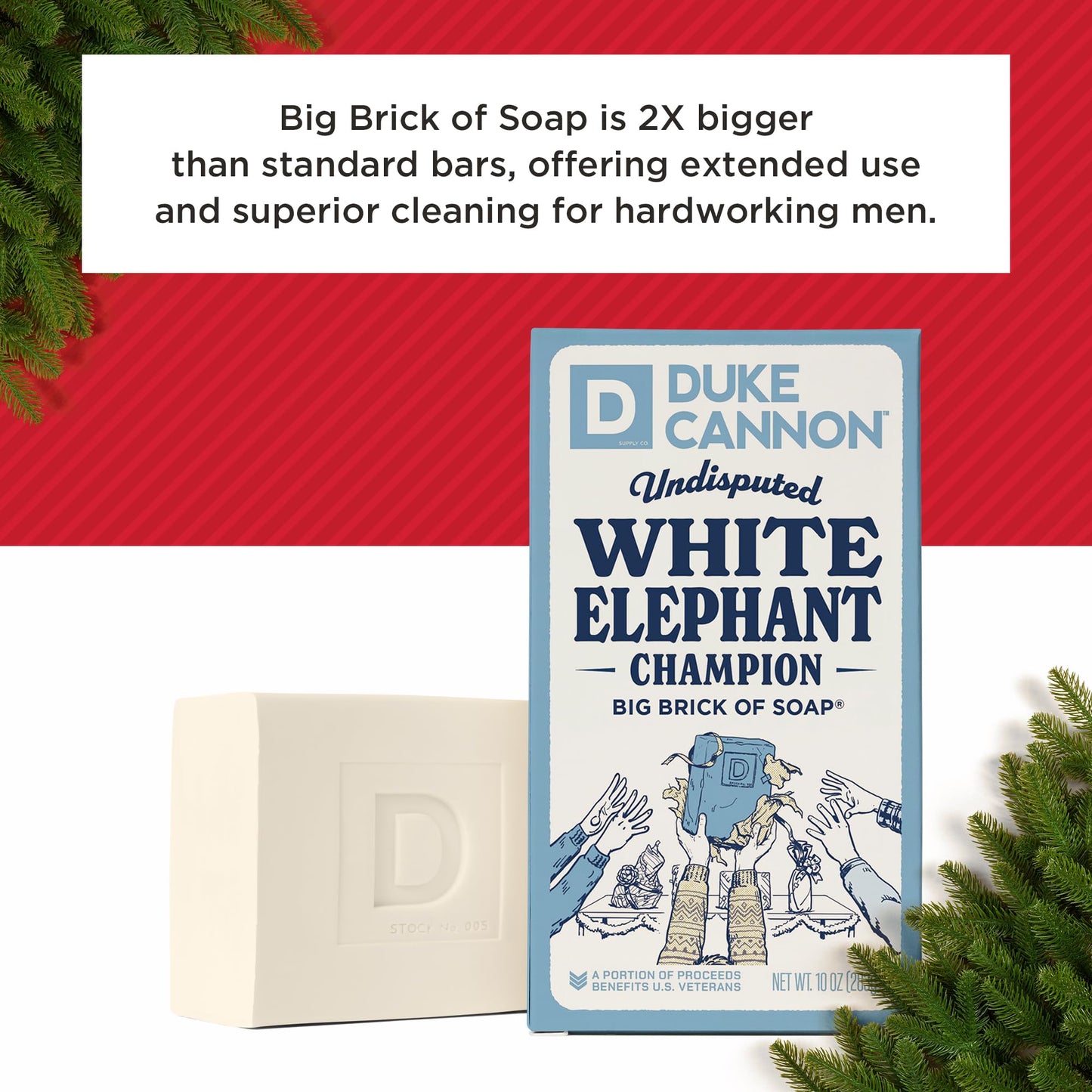 Duke Cannon White Elephant Bar Soap 10 oz