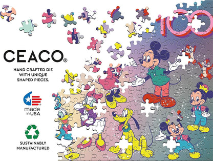 Ceaco - Disney's 100th Anniversary - One Hundred Years of Wonder - 200 Piece Jigsaw Puzzle