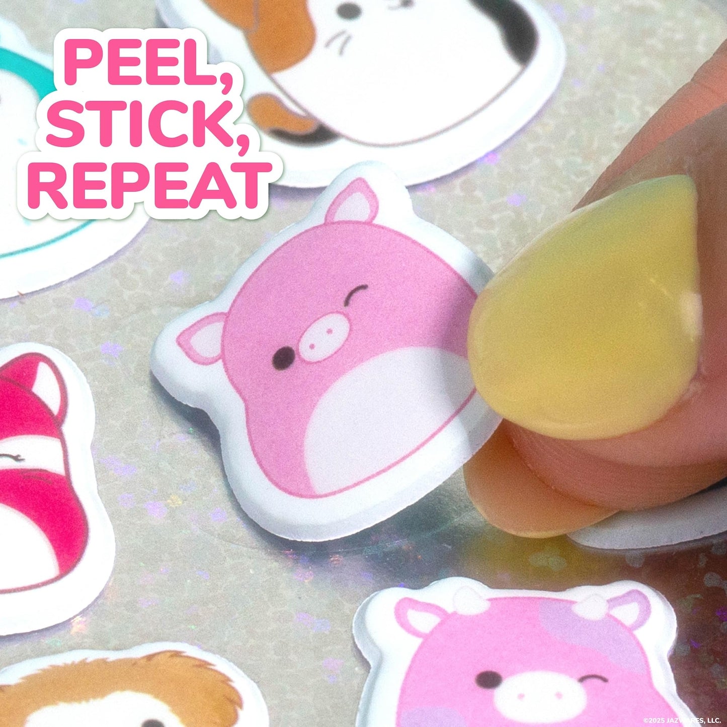 Horizon Group USA Puffy Sticker Playset for Kids, Squishy Squishmallows
