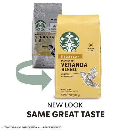 Starbucks Veranda Blend Whole Bean Coffee 12 oz (BB Jul 30 202630)