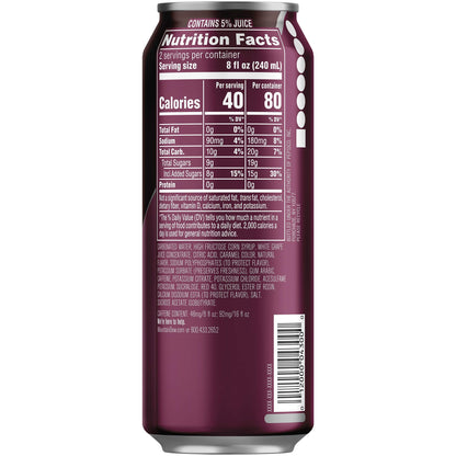 Mountain Dew Kickstart Energy Drink, Black Cherry, 16 oz