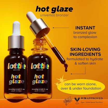 Lottie London Hot Glaze in Bronze Universal Bronzing Drops