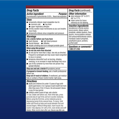 Afrin No Drip Nighttime Nasal Mist, Chamomile