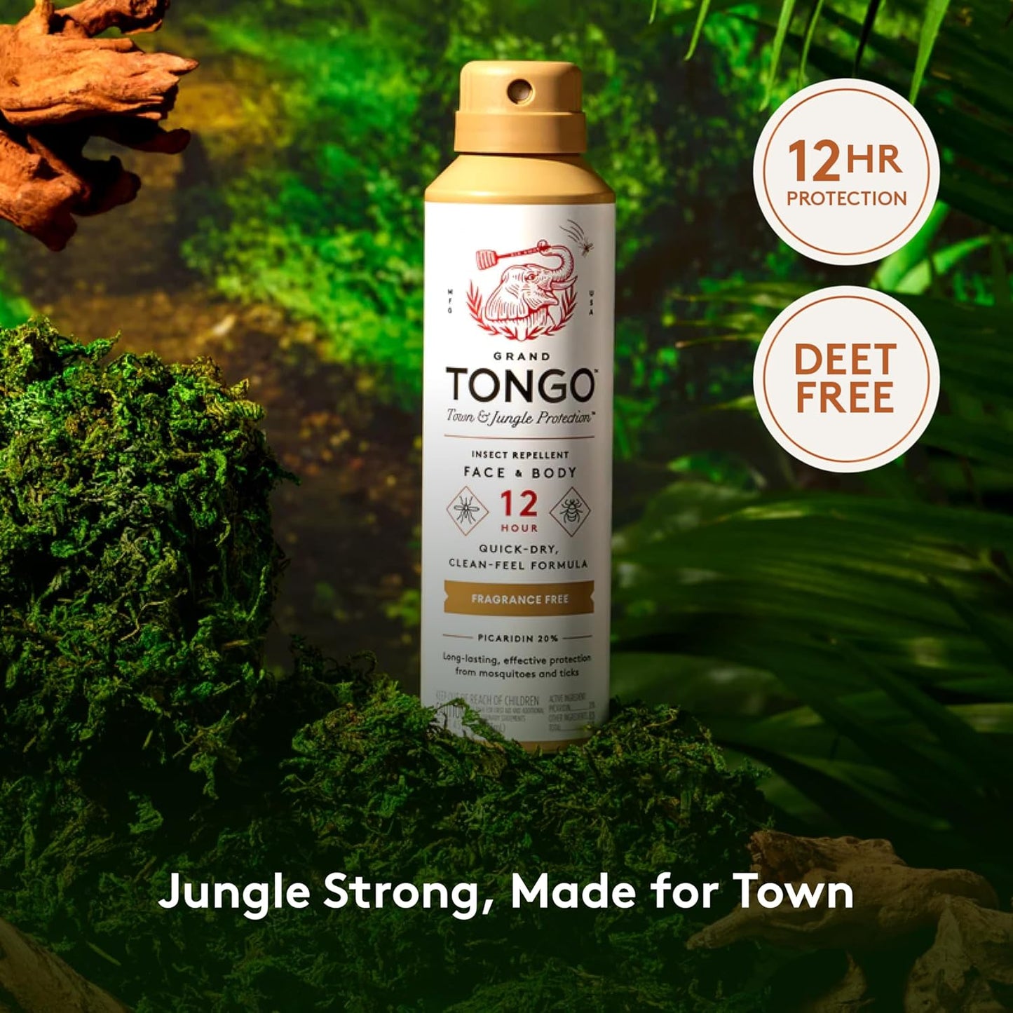 DEET-Free Insect Repellent, The 12 Hour Protection, DEET Alternative, Fragrance Free