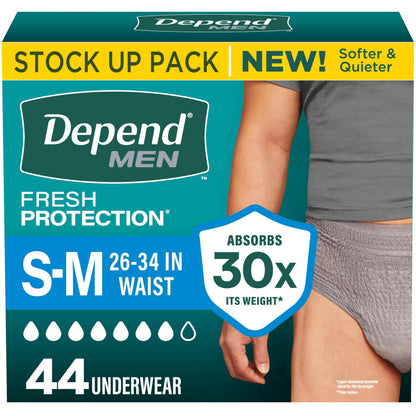 Adult Diapers, Small/Medium, 44 Count
